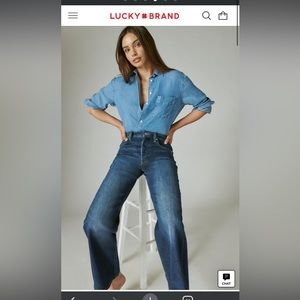 Lucky Brand High rise wide leg